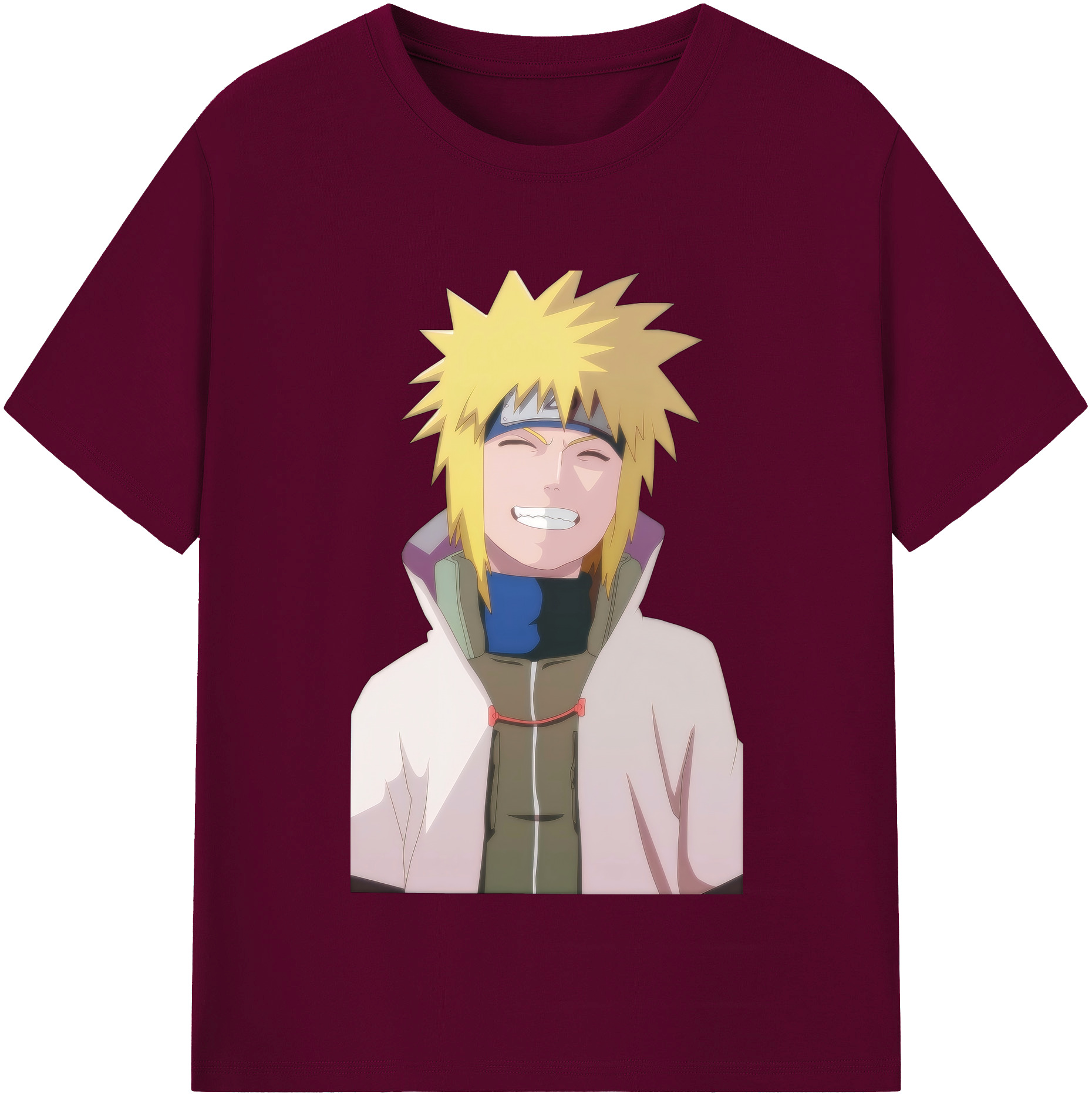 （画像用） NARUTO -ナルト- 波風 ミナト Namikaze Minato レディースカジュアルプリントTシャツ（綿100％）